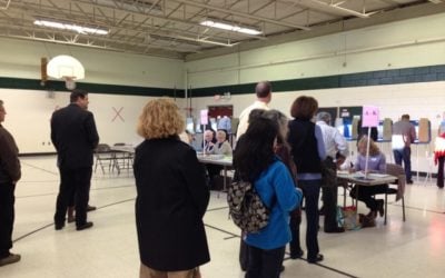 Voting Brisk At Local Polling Places, With Lots of Kids & Snacks