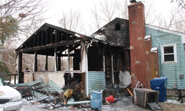 Middle Rd. House Heavily Damaged In Fire Saturday Night