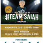 Fundraiser for Little Isaiah Hazard Set for Nov. 15
