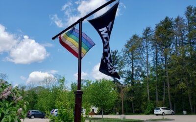 Westminster Unitarian Rainbow, BLM Flags Stolen